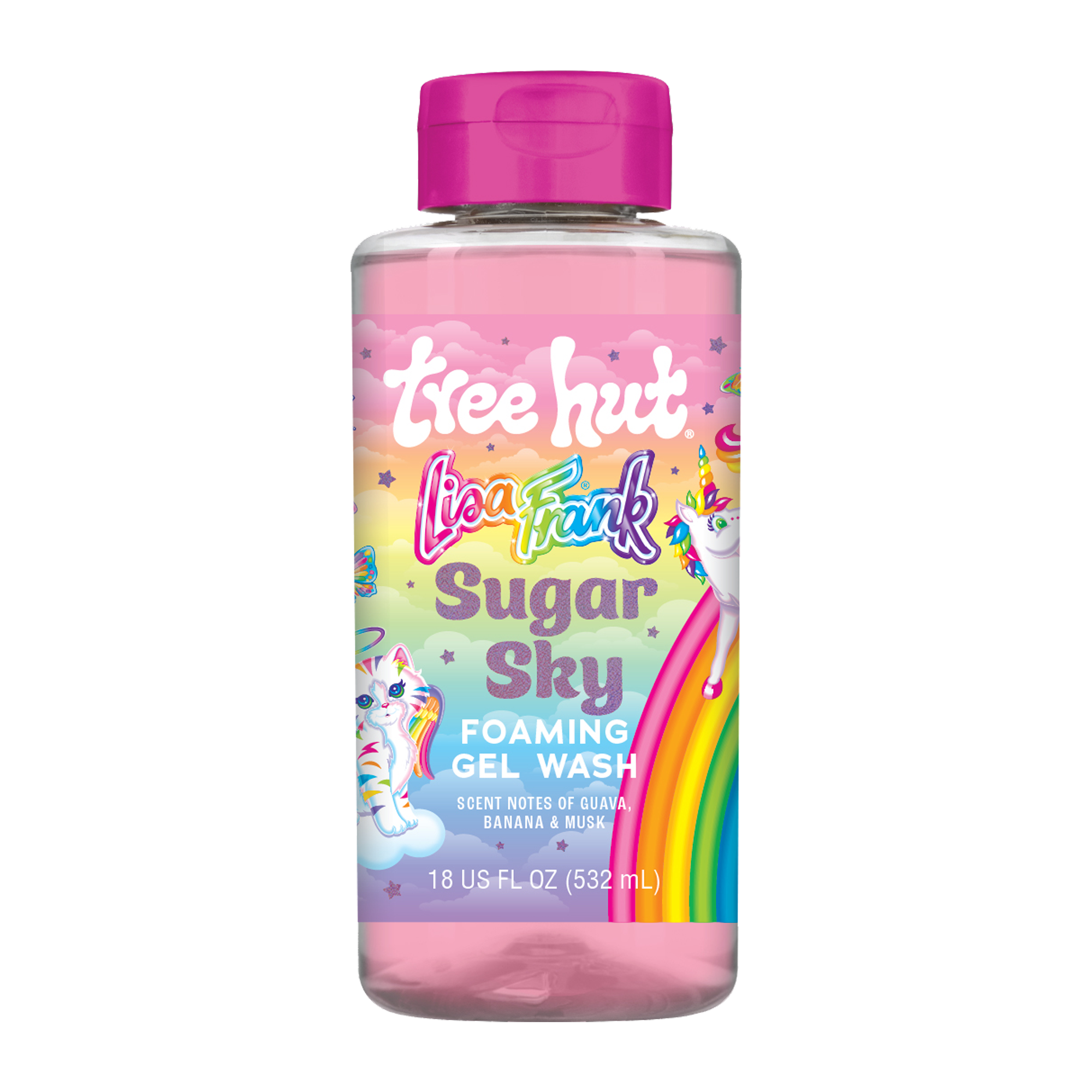 Lisa Frank x Tree Hut Sugar Sky Foaming Gel Wash